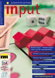 input - Zeitschrift fÃ¼r die Praxis Ausgabe 02/2008 - DIA