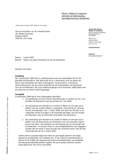 zie zijn brief - Staf Depla