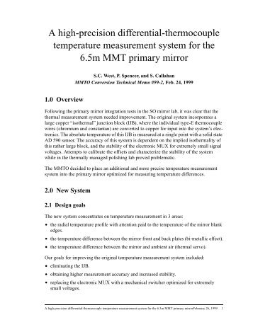 A high-precision differential-thermocouple temperature ...
