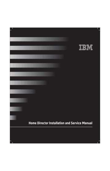 Home Director Installation and Service Manual