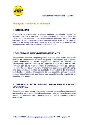 Arrendamento Mercantil - Leasing_M1_AR.pdf - Grupo Empresarial