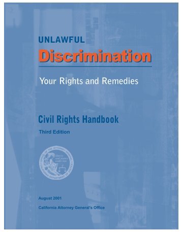 Civil Rights Handbook - Attorney General - State of California