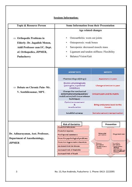 Puducherry - Helpage India Programme