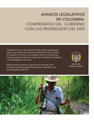 AVANCES LEGISLATIVOS EN COLOMBIA: COMPROMISO DEL ...