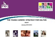 the young carers' strategy for halton - Meetings, agendas and minutes
