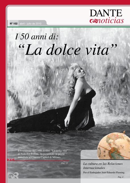 I 50 anni di "La dolce vita" - Asociación Dante Alighieri