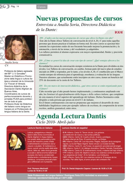 I 50 anni di "La dolce vita" - Asociación Dante Alighieri