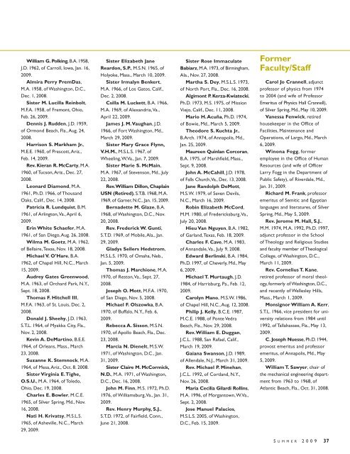 Phenoms Under 40 - CUA Magazine - The Catholic University of ...