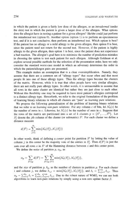 Learning binary relations using weighted majority voting