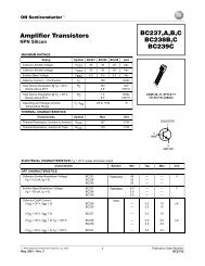 Amplifier Transistors BC237,A,B,C BC238B,C BC239C