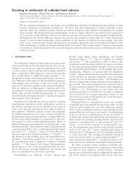 Stacking in sediments of colloidal hard spheres