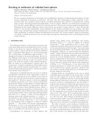 Stacking in sediments of colloidal hard spheres