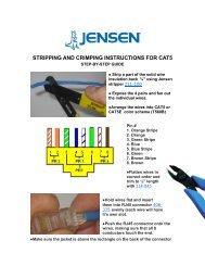 stripping and crimping instructions for cat5 - Stanley Supply & Services