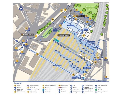 Central bus network map - 131500 Transport Infoline