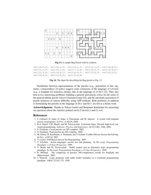 Solving Challenging Grid Puzzles with Answer Set Programming