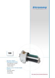 Getriebe-Nocken- Endschalter Reihe 100/110 Hebel ... - Stromag