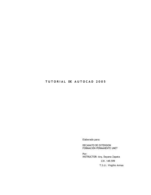 Descargar Tutorial de AutoCAD 2005 para 3D - Mundo Manuales