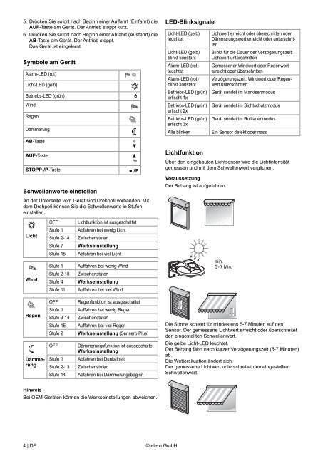 Anleitung Sensero-868-AC Sensero-868-AC-Plus - elero ...