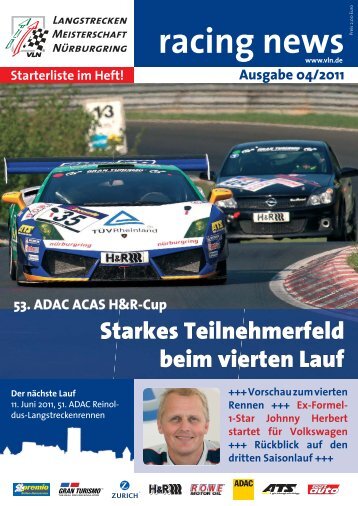 racing news - VLN Langstreckenmeisterschaft Nürburgring