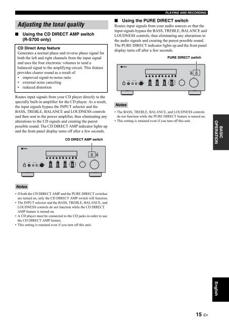 Receiver Ampli-Tuner - Yamaha Hifi