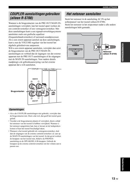 Receiver Ampli-Tuner - Yamaha Hifi