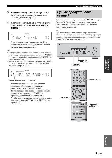 Receiver Ampli-Tuner - Yamaha Hifi