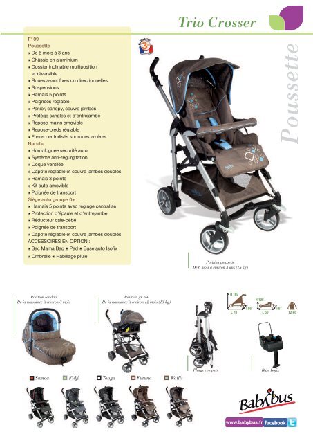 promo poussette trio bebe confort