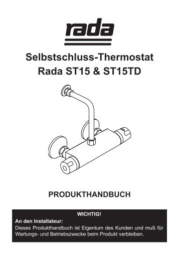 reinigung & wartung - Rada Armaturen GmbH