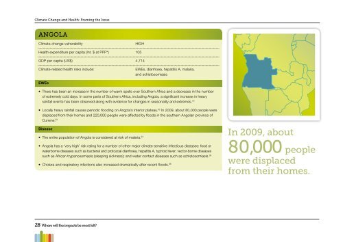 Climate Change and Health: Framing the issue