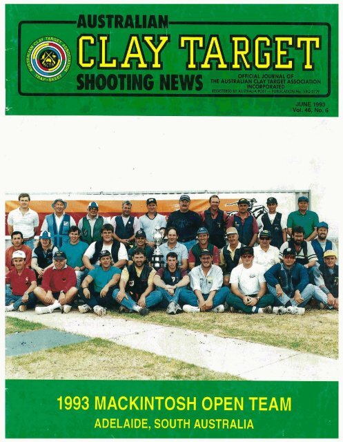 1993 MACKINTOSH OPEN TEAM - Australian Clay Target Association