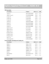 IGDB 30.0 - Windows and Daylighting Group