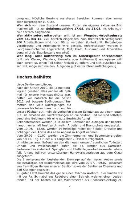 Berg Heil ! Bis zur nächsten Ausgabe! - Deutscher Alpenverein ...