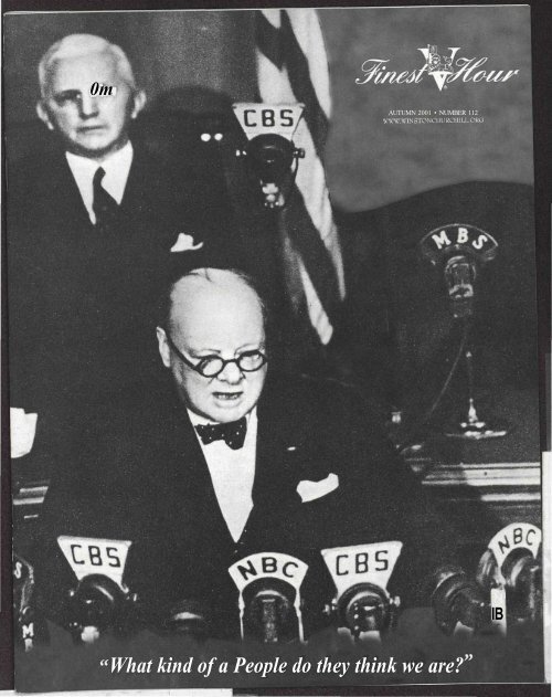 What Kind Of A People Do They Think We Are Winston Churchill