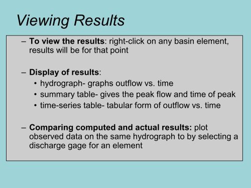 HYDROLOGICAL MODEL â HEC - HMS (Hydrologic ... - Uwi.edu