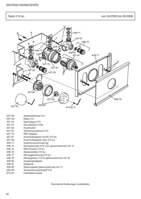 Rada Ersatzteilkatalog (5,9MB) - Rada Armaturen GmbH