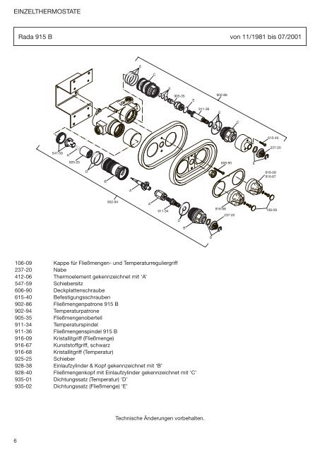 Rada Ersatzteilkatalog (5,9MB) - Rada Armaturen GmbH