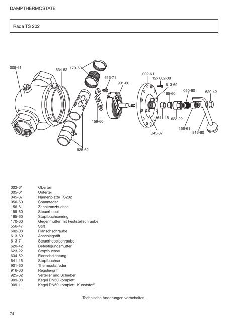 Rada Ersatzteilkatalog (5,9MB) - Rada Armaturen GmbH