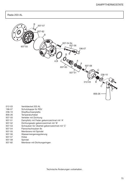 Rada Ersatzteilkatalog (5,9MB) - Rada Armaturen GmbH