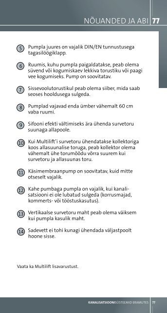 Kanalisatsiooni- sÃ¼steemid eramutes