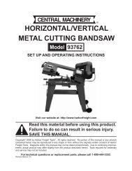 horizontal/vertical metal cutting bandsaw - Harbor Freight Tools