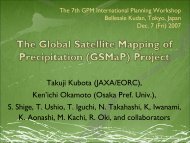 The Global Satellite Mapping of Precipitation (GSMaP) Project