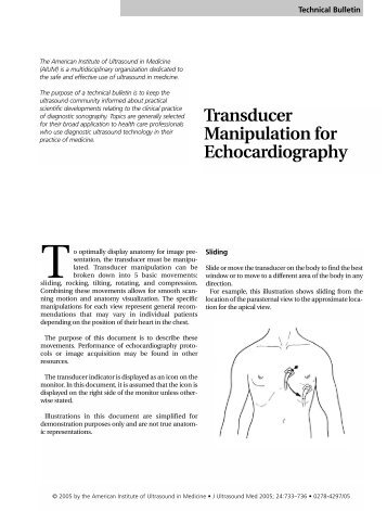 Transducer Manipulation for Echocardiography - Livingston and ...