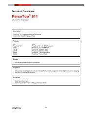 Technical Data Sheet PercoTop ® 611 - Movac Group Limited