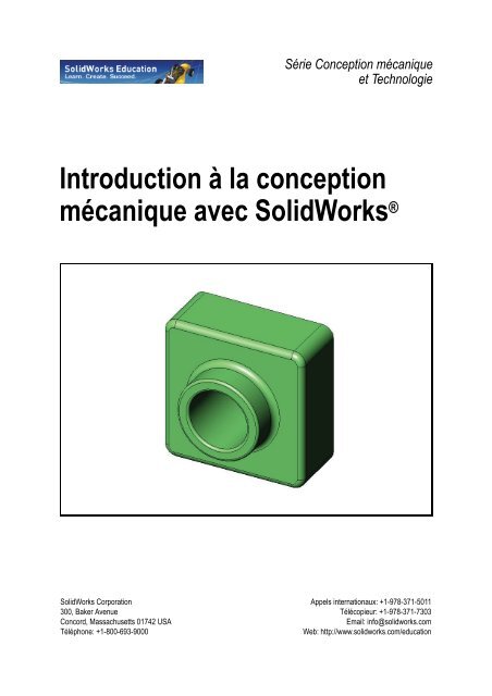 Introduction à la conception mécanique avec SolidWorks®