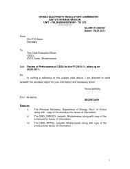 CESU - Orissa Electricity Regulatory Commission