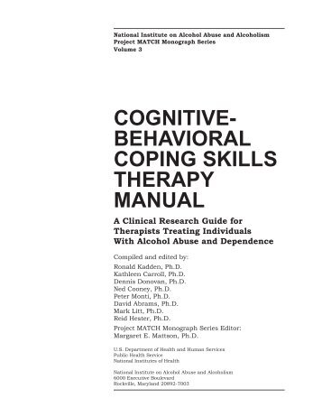 Cognitive-Behavioral Coping Skills Therapy Manual - NIH Portal ...