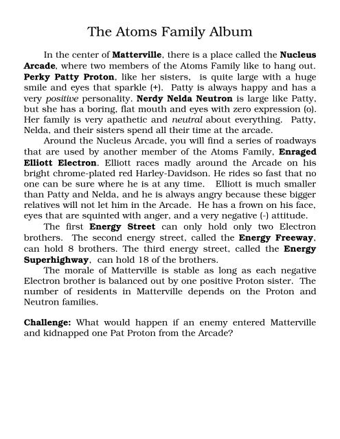 picture The Atoms Family Album the atoms family album