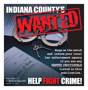 Most Wanted Aug 2011_Most Wanted Aug 2011 - Indiana Gazette