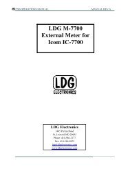 LDG M-7700 External Meter for Icom IC-7700 - LDG Electronics