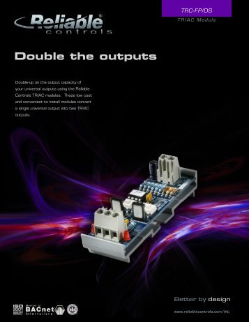 TRIAC MODULE - Reliable Controls